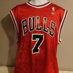NBA Reebok Chicago Bulls Ben Gordon Red Tank Jersey Size XL New with tags
